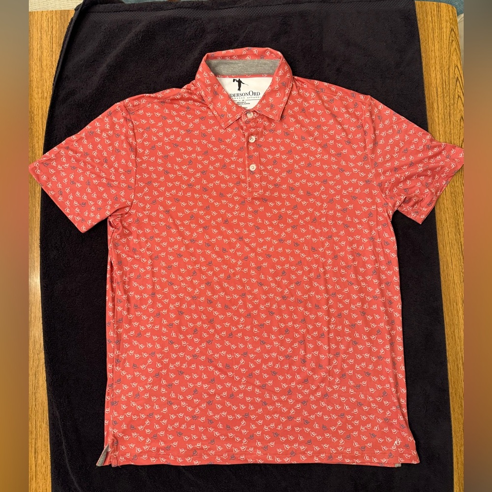 Men's Anderson ORD Red Polo Shirt